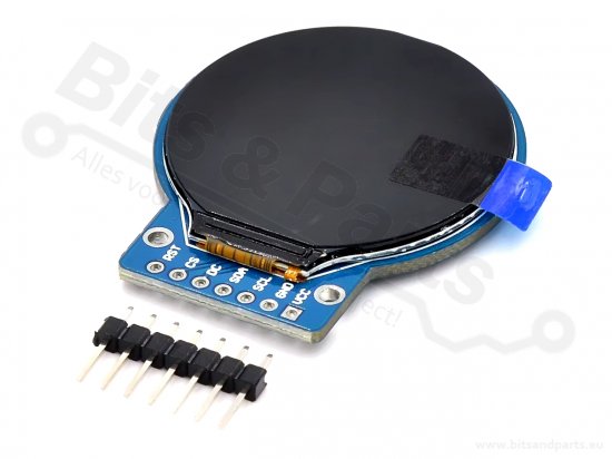 Display LCD Rond 240px 1,28 inch SPI/GC9A01